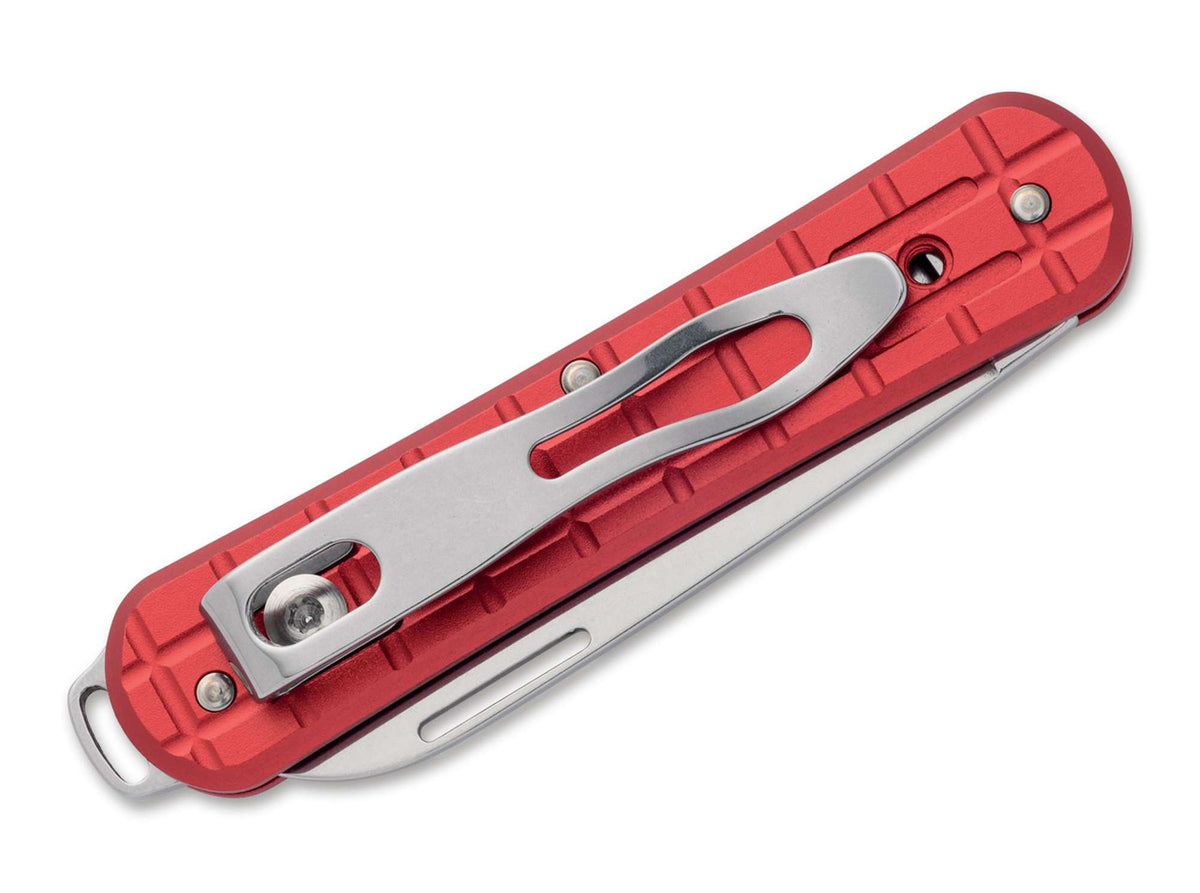 Fox Knives Vulpis 130 Grenade Pattern Aluminum Red