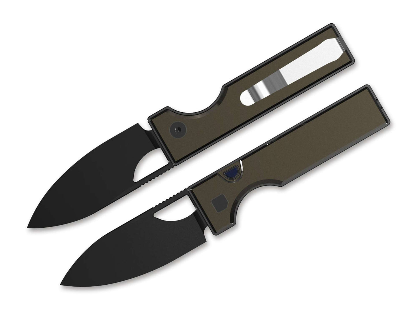 Kizer Little Ringbo AEB-L Brown Aluminum Black Stonewash