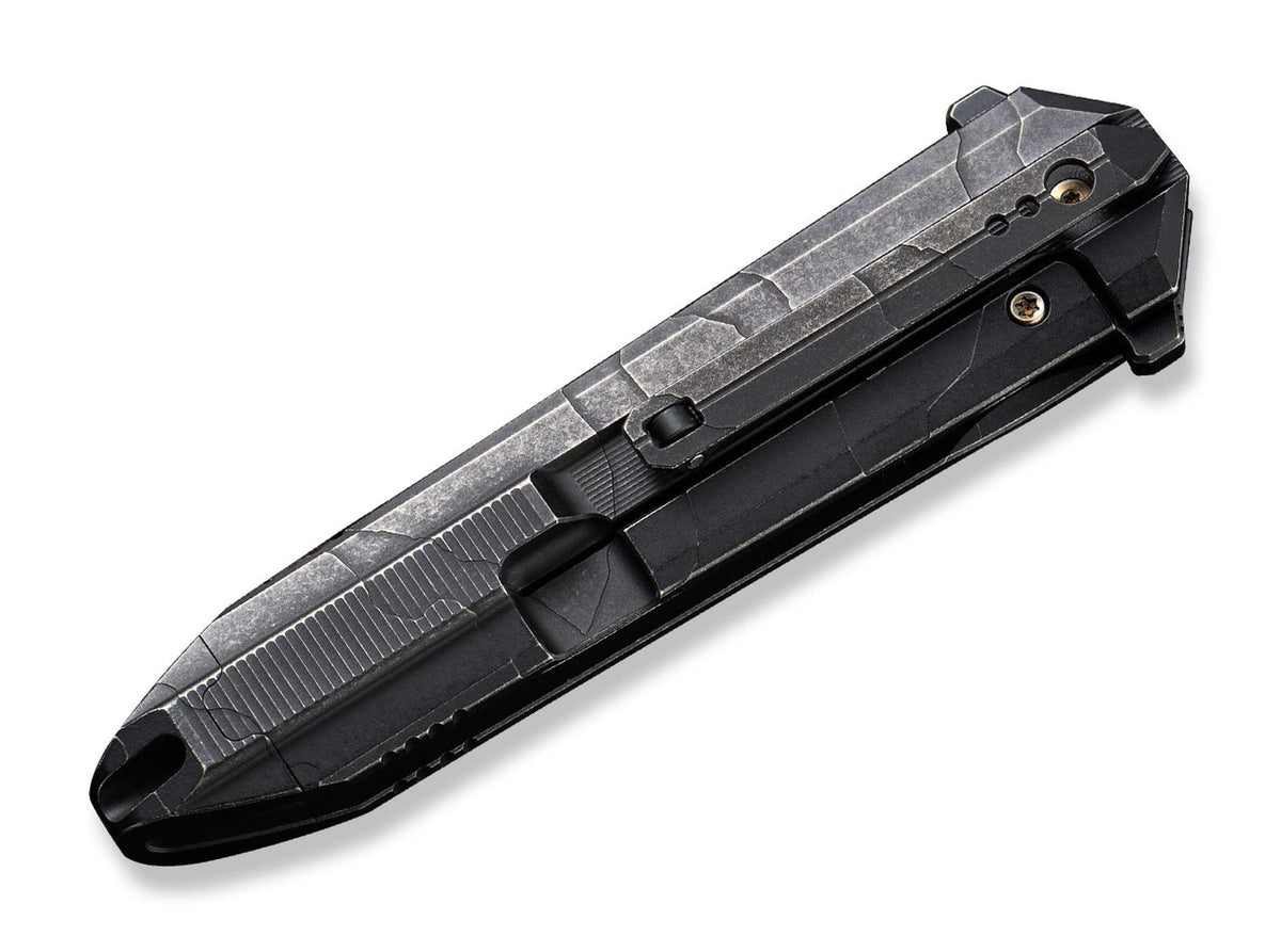 WE Knife Diatomic Etching Pattern Titanium Black