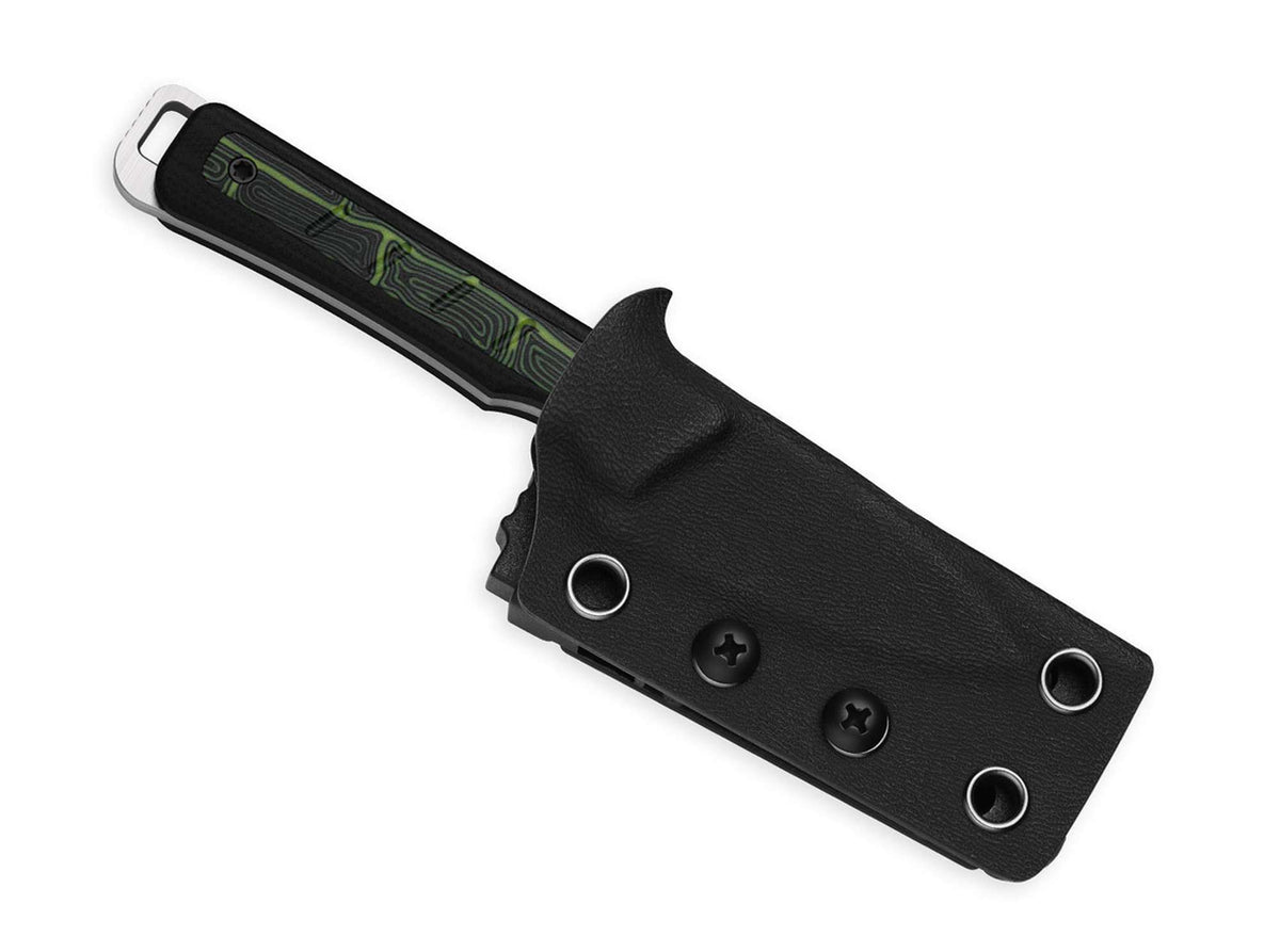 Kizer Whiskey Jack AEB-L Black & Green G10