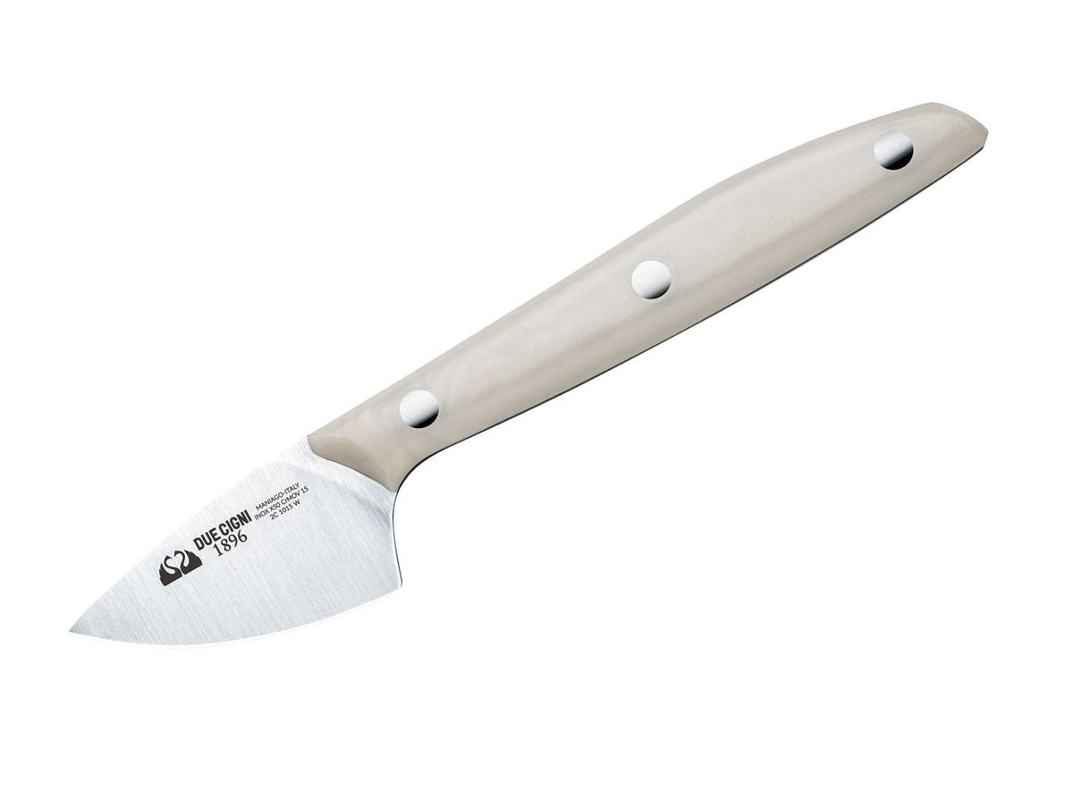Due Cigni 1896 Hartkäsemesser POM Weiß