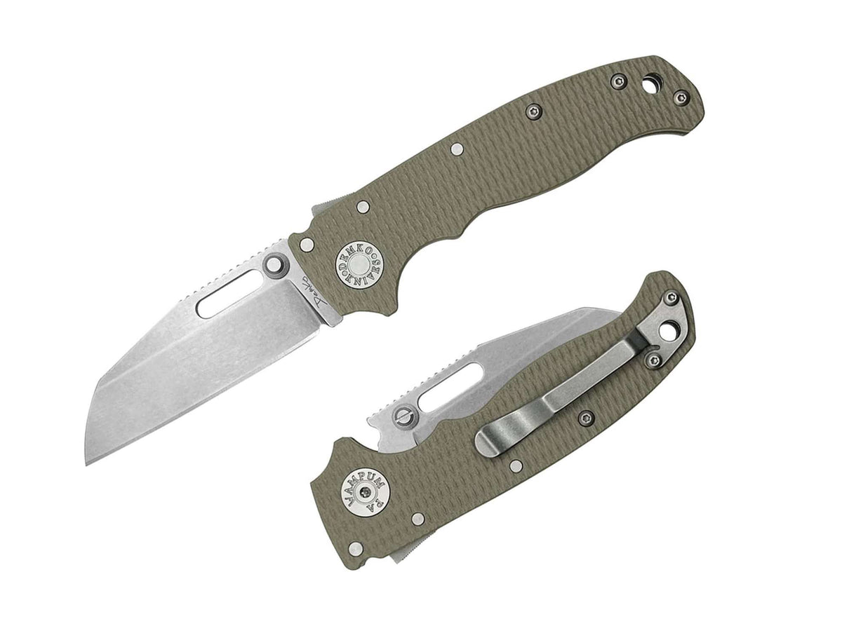Demko Knives AD20.5 Shark Foot 3V G10 Coyote