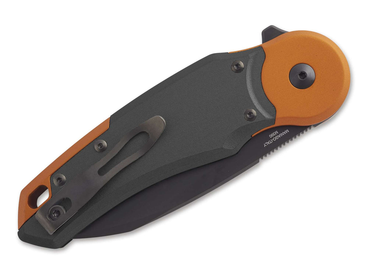 Fox Knives Metamorphosis Wharncliffe M390 Aluminum Black & Orange PVD