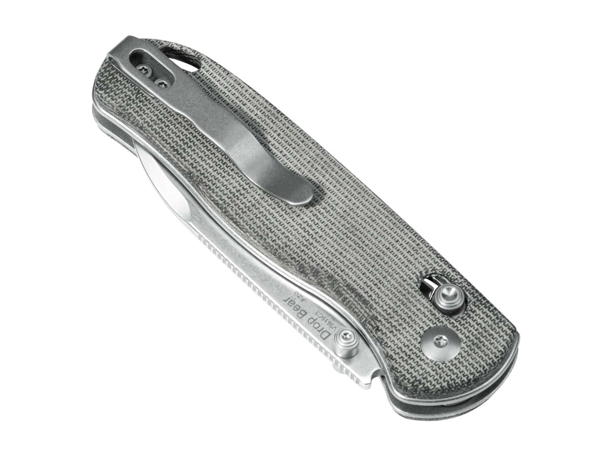 Kizer Drop Bear Micarta Grey