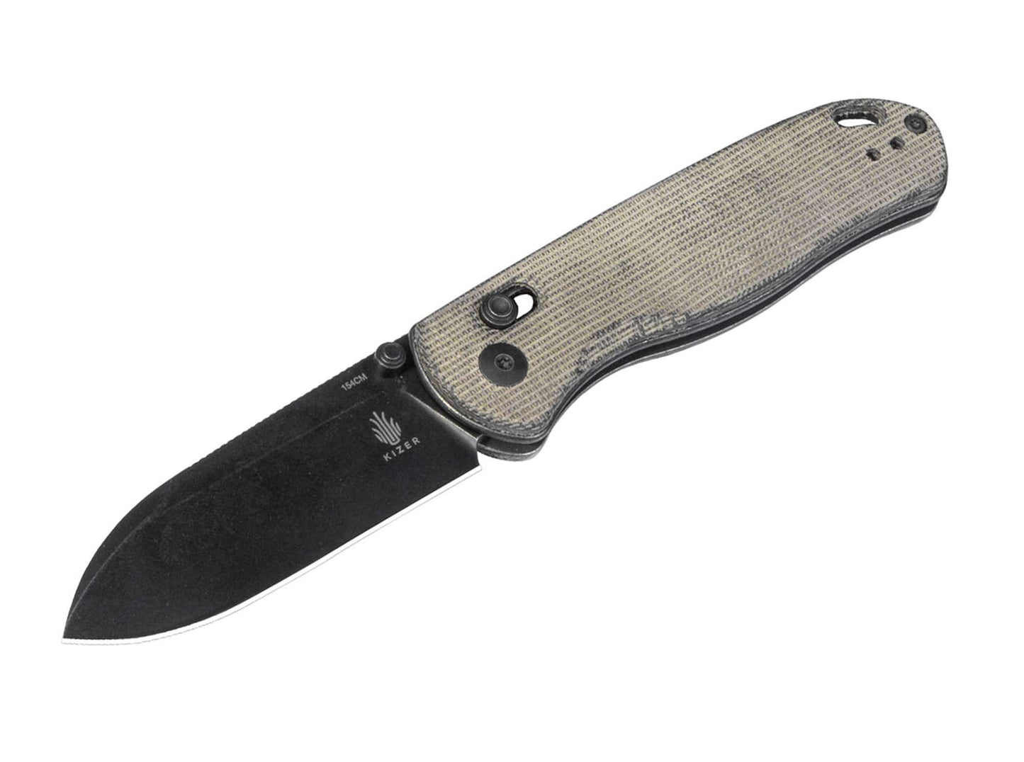 Kizer Drop Bear Micarta Green