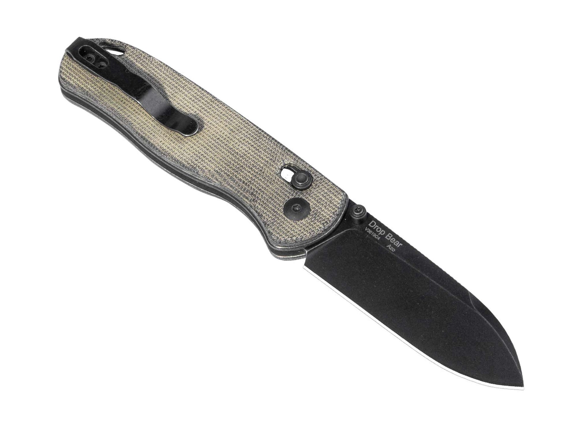 Kizer Drop Bear Micarta Green