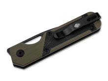 Kizer Mini Militaw G10 Green Micarta Black