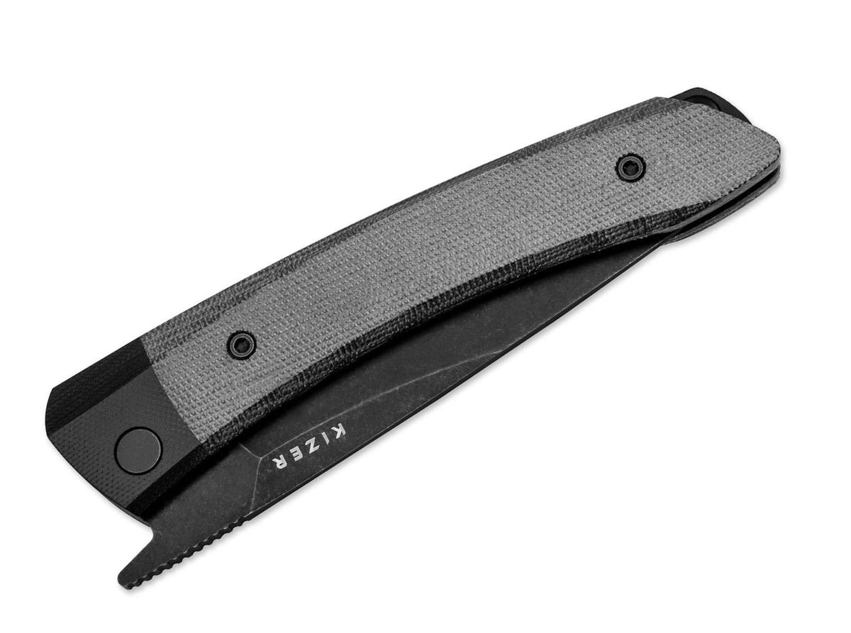 Kizer Momo Nitro-V G10 & Micarta All Black