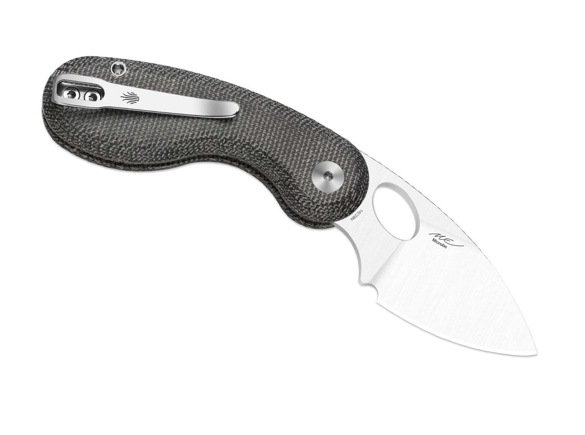 Kizer Microbe 14C28N Black Norplex UltreX Micarta