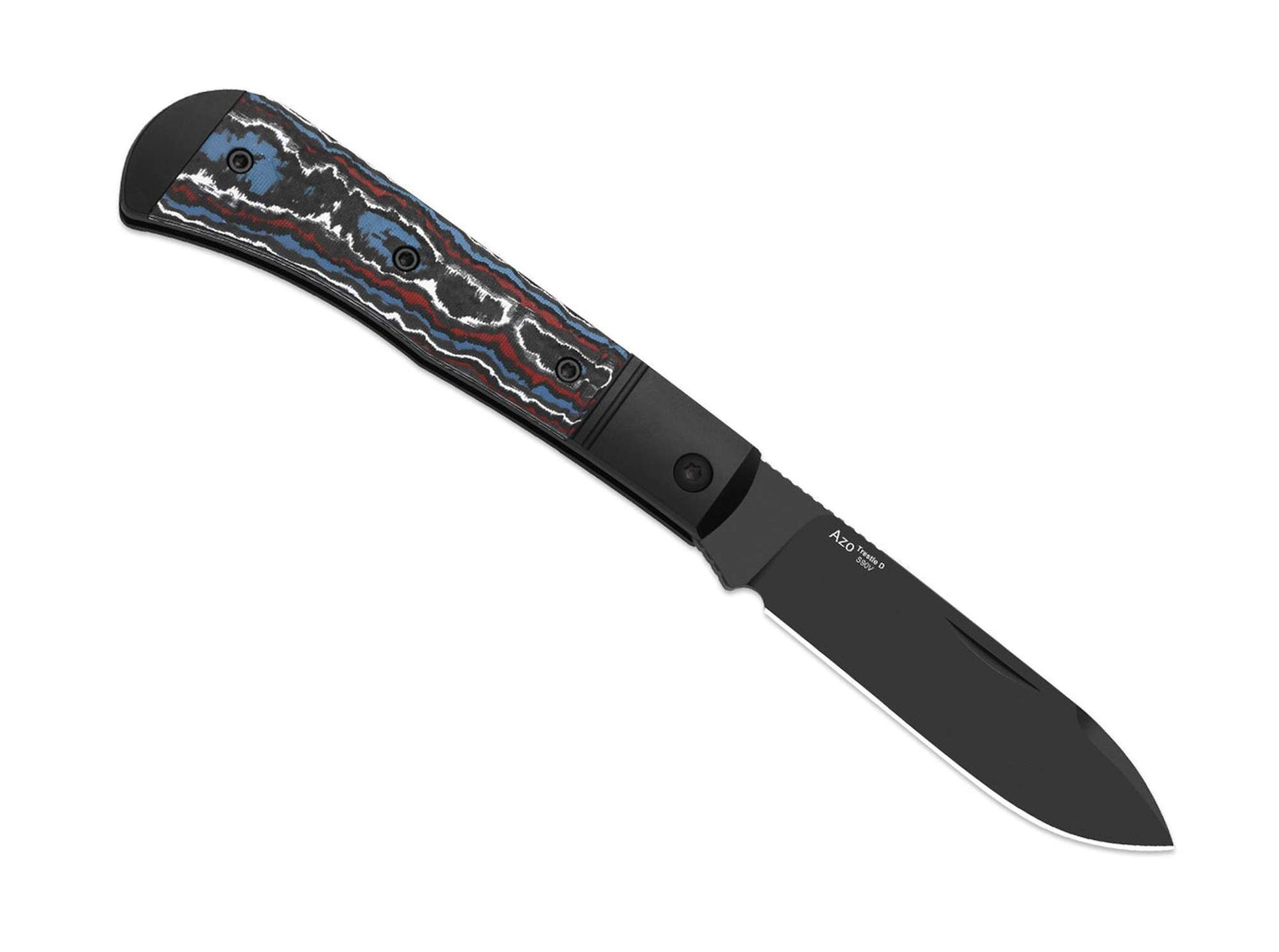 Kizer Trestle D S90V Black Aluminum & CF DLC