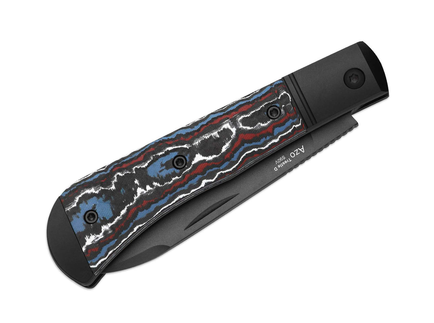 Kizer Trestle D S90V Black Aluminum & CF DLC