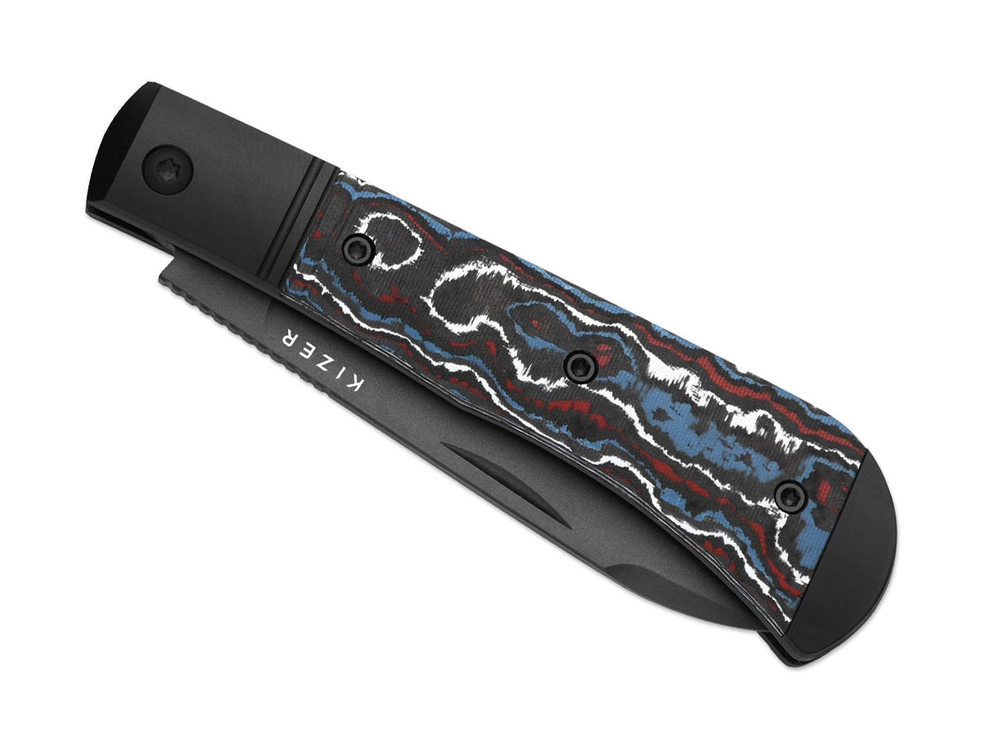 Kizer Trestle D S90V Black Aluminum & CF DLC