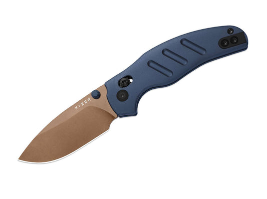 Kizer C01C 2.9 CD Elmax Blue Aluminum Sunset Metal PVD