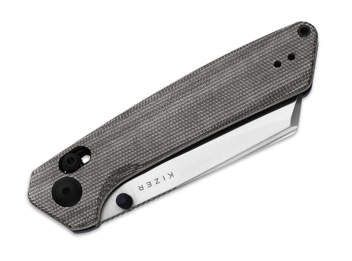 Kizer Madrac Nitro-V Black Norplex UltreX Micarta
