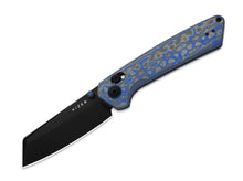 Kizer Madrac Nitro-V Blue & Grey Vortex Micarta