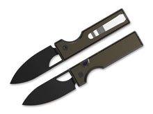 Kizer Little Ringbo AEB-L Brown Aluminum Black Stonewash