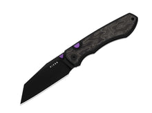 Kizer Wharning S45VN Black & White Norplex Ultrex Micarta PVD