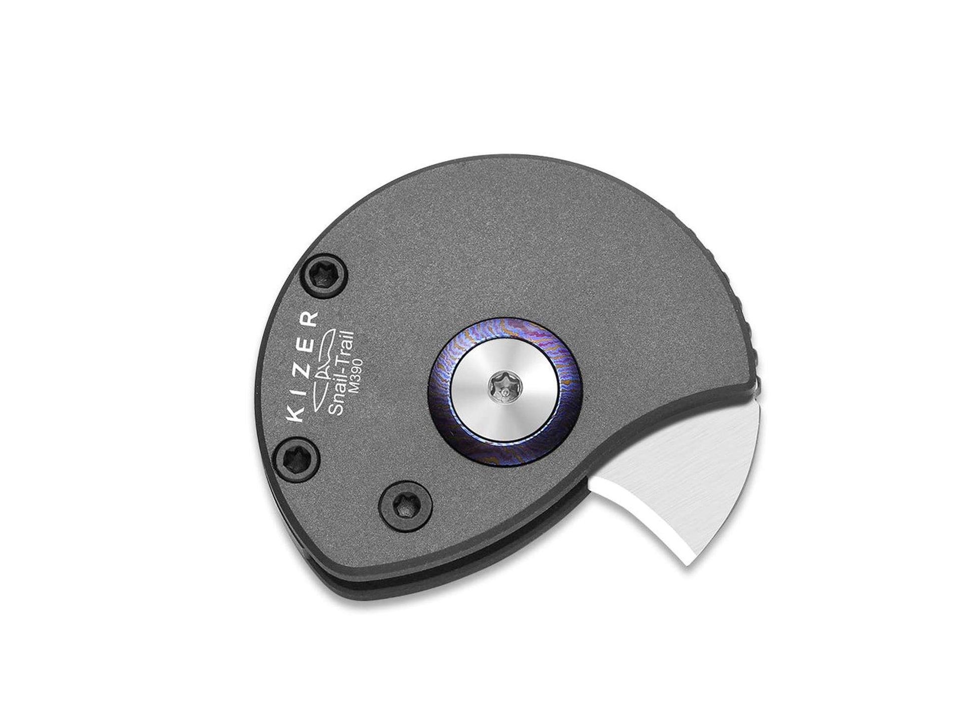 Kizer Snail-trail M390 Gray Aluminum
