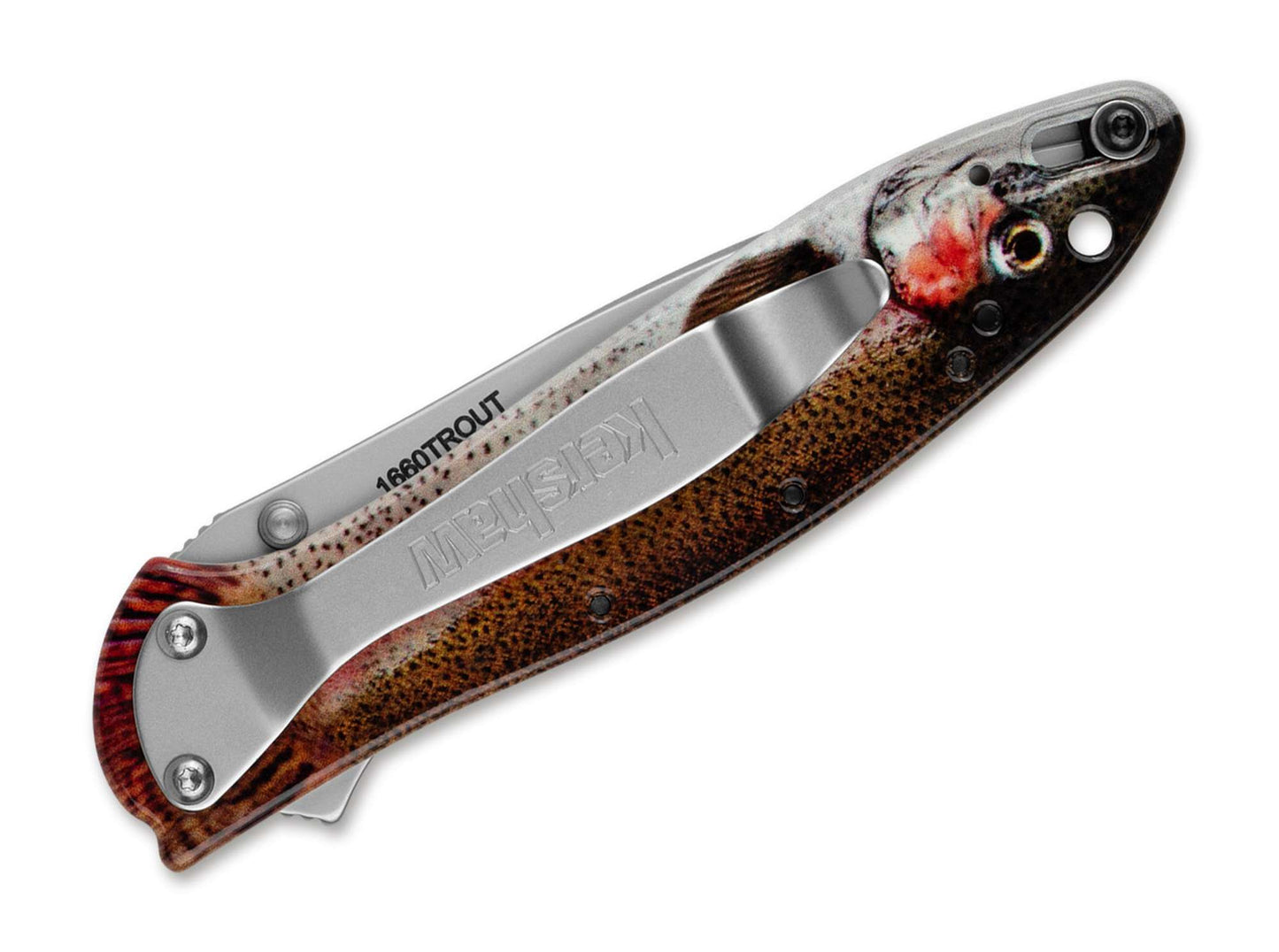 Kershaw Leek Aluminum Rainbow Trout
