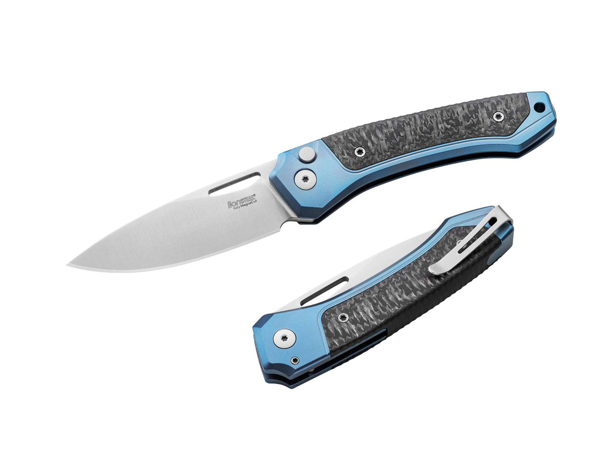 LionSteel Twain Titanium Blue CF