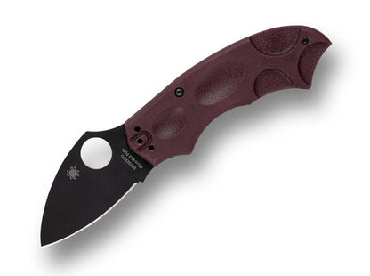 Spyderco Meerkat Burgundy Micro-Melt PD#1 Black Blade Sprint Run