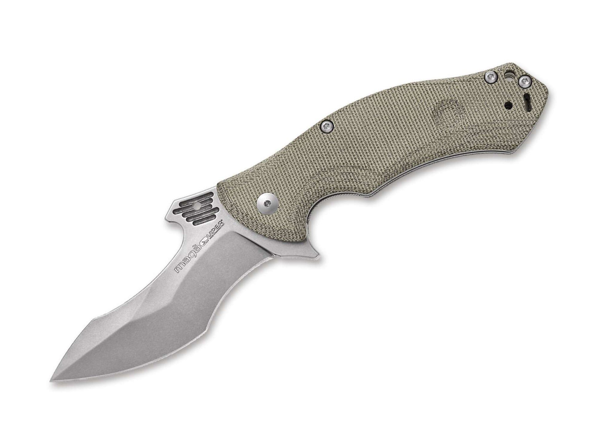 Viper Magà Green Micarta Stonewash