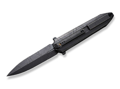 WE Knife Diatomic Etching Pattern Titanium Black