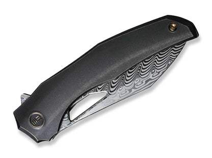WE Knife Ignio Titanium Black Damascus
