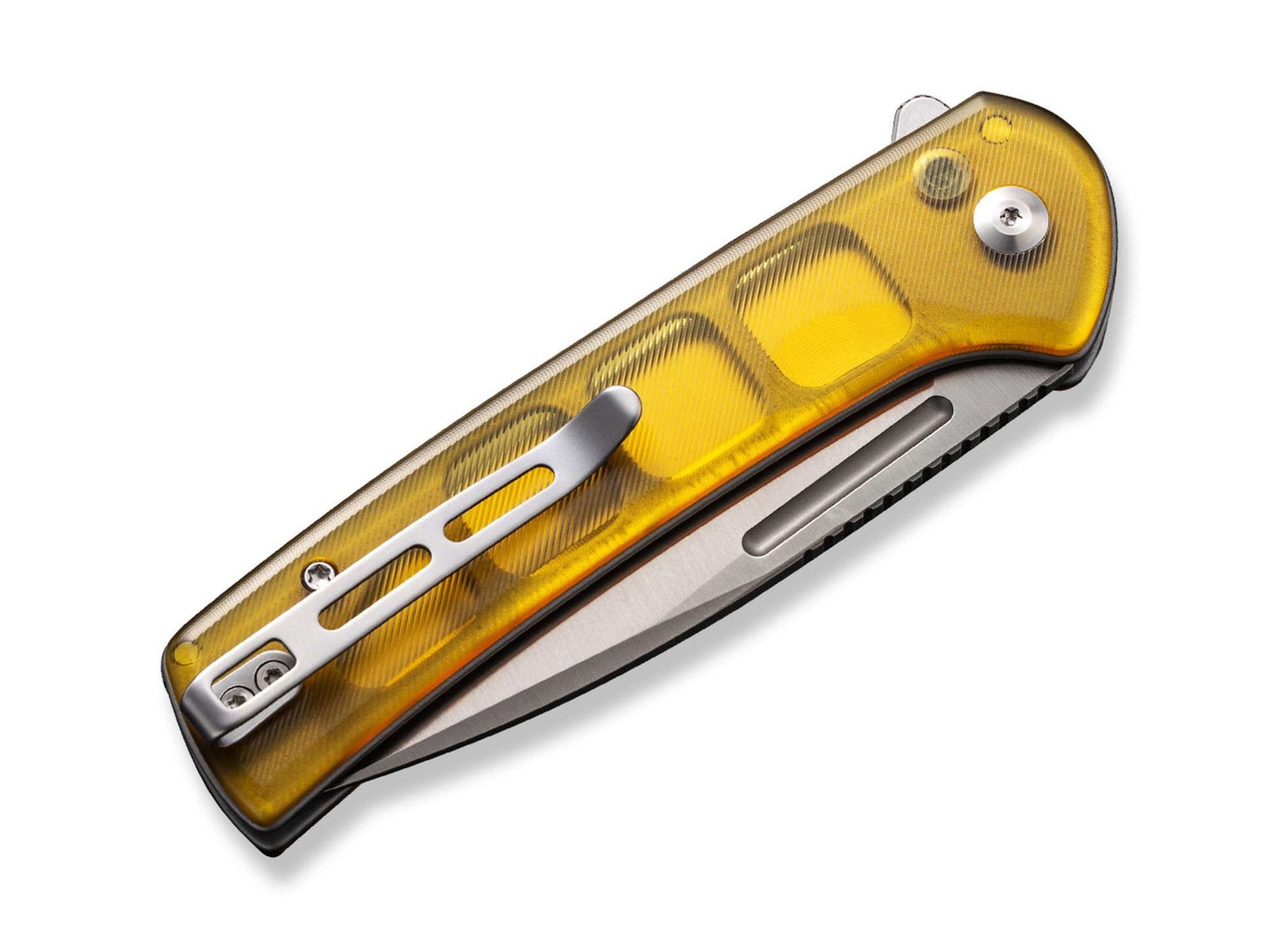 CIVIVI Conspirator Button Lock Ultem Amber