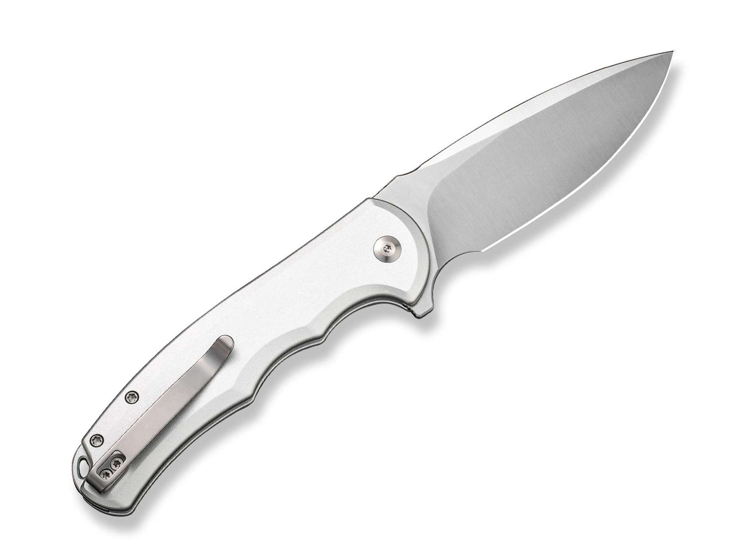 CIVIVI Button Lock Praxis Aluminum Silver