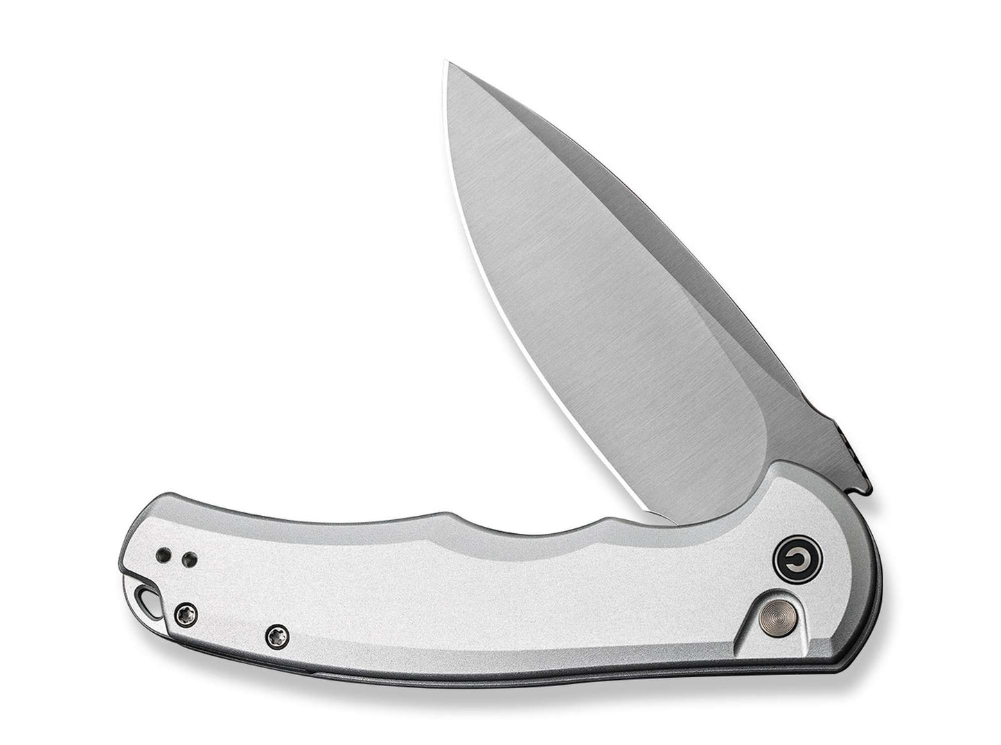 CIVIVI Button Lock Praxis Aluminum Silver