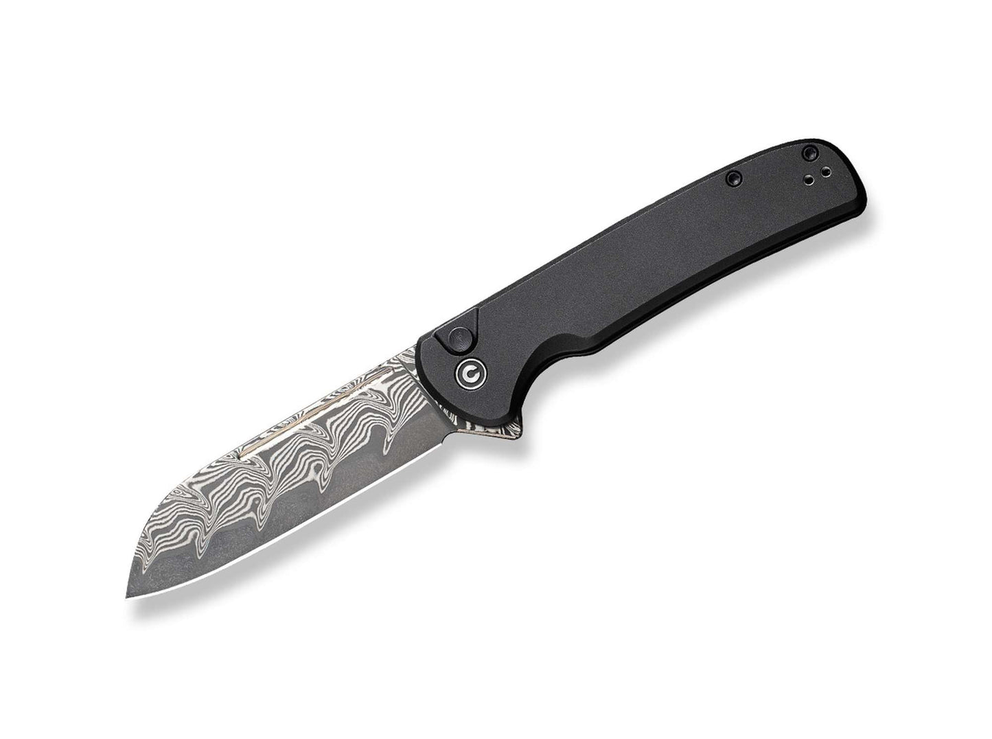 CIVIVI Chevalier II Aluminum Black Damascus