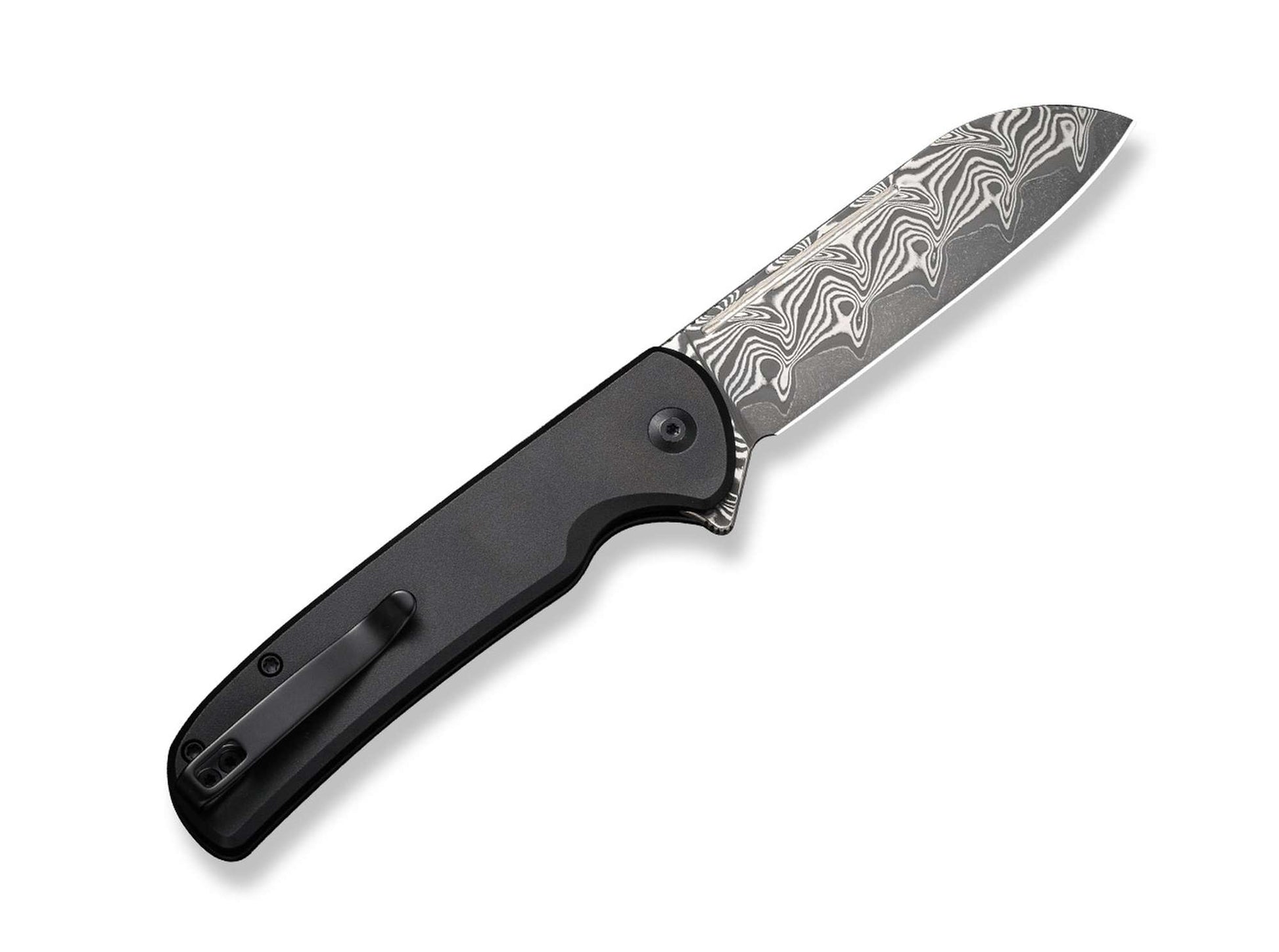 CIVIVI Chevalier II Aluminum Black Damascus