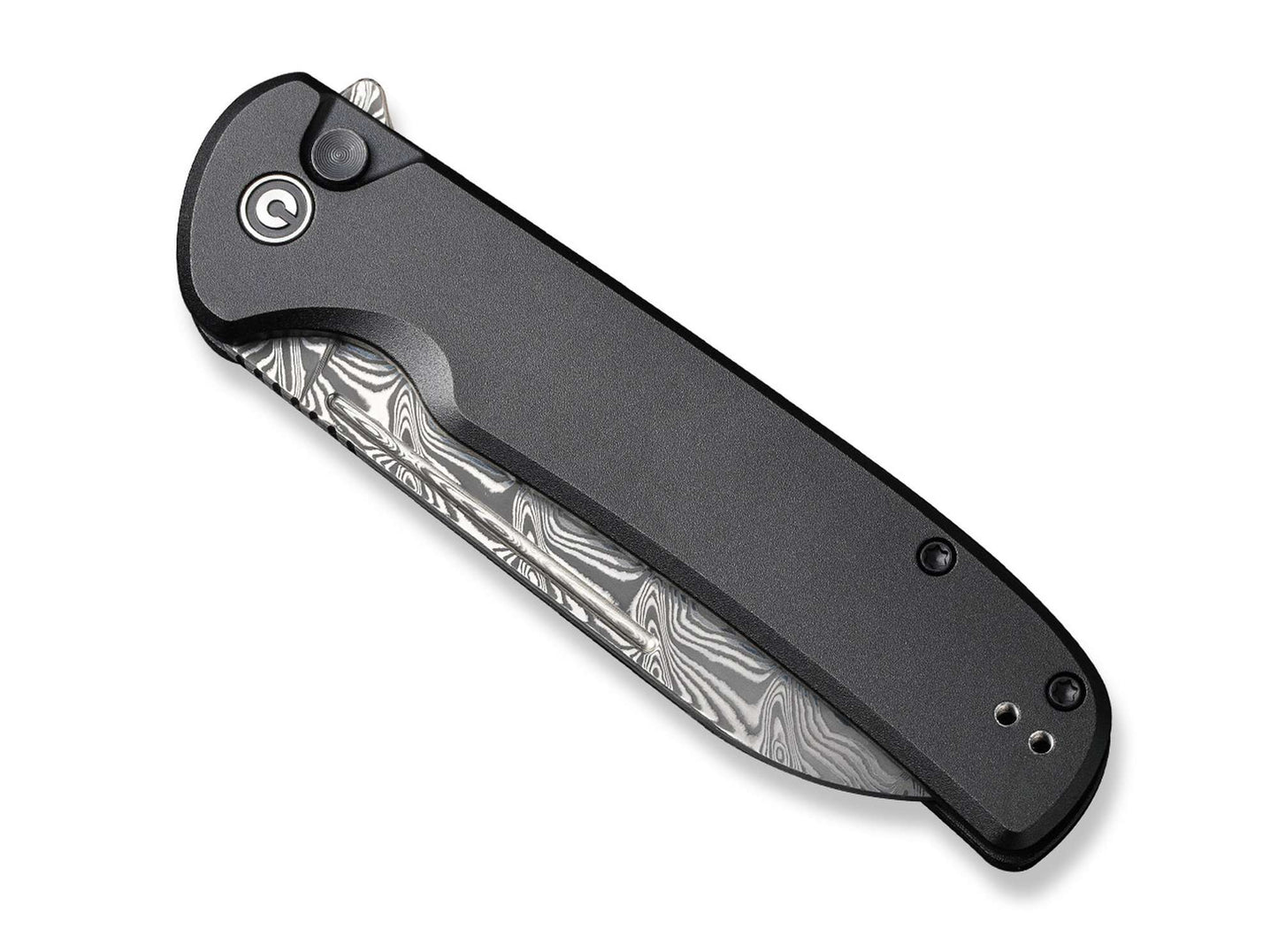 CIVIVI Chevalier II Aluminum Black Damascus