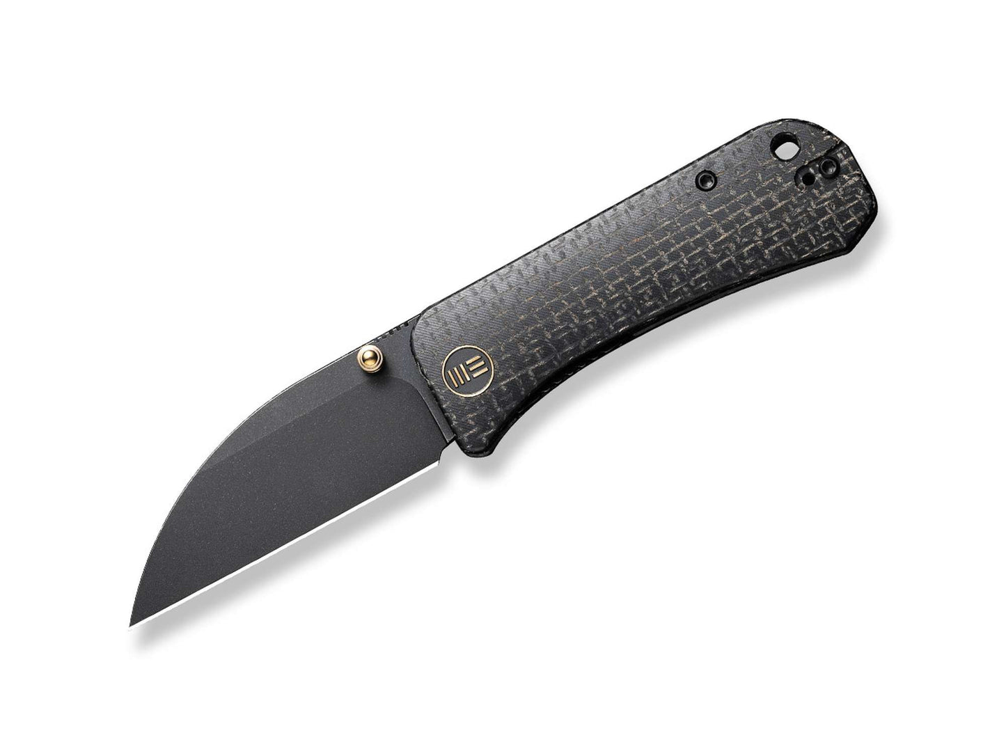 WE Knife Banter Wharncliffe Burlap Micarta All Black
