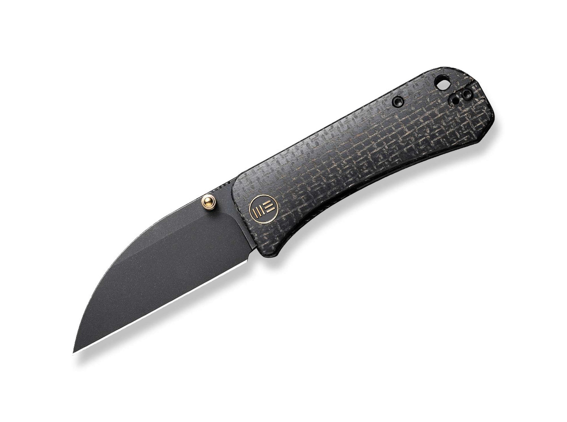 WE Knife Banter Wharncliffe Burlap Micarta All Black