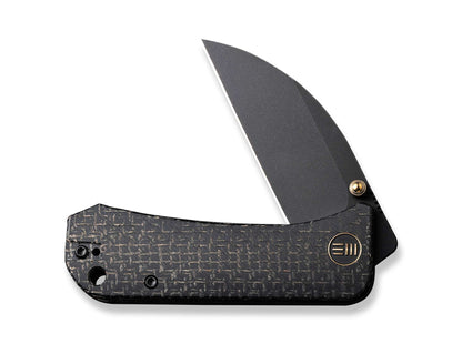 WE Knife Banter Wharncliffe Burlap Micarta All Black