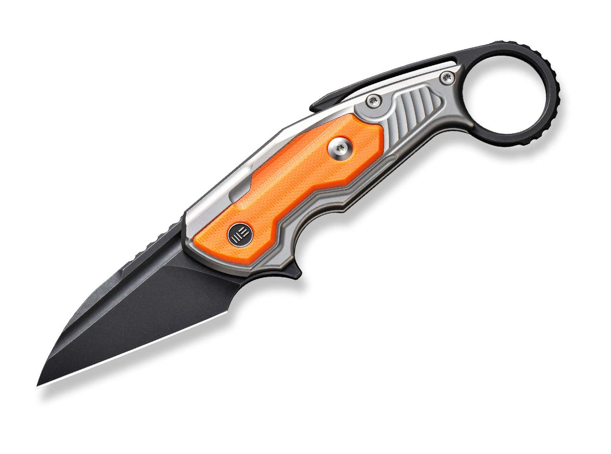 WE Knife Yardbird Titanium Grey G10 Orange