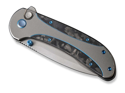 WE Knife Zizzit Titanium Grey Marble CF