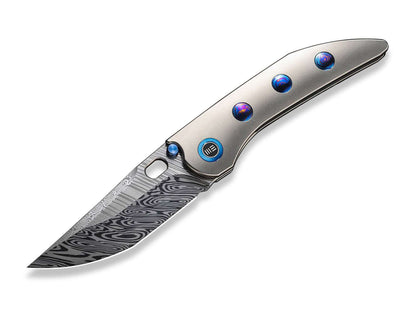 WE Knife Attor Damascus Titanium