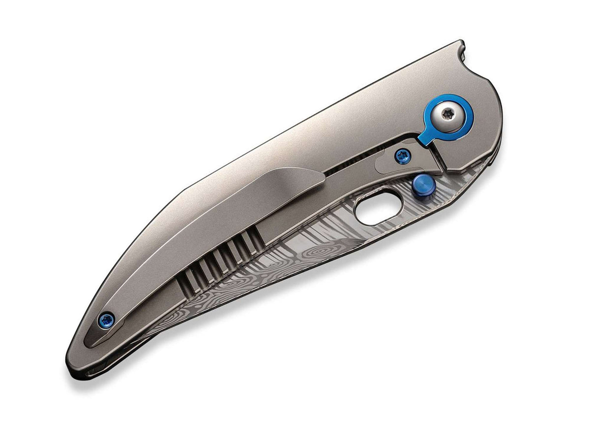 WE Knife Attor Damascus Titanium