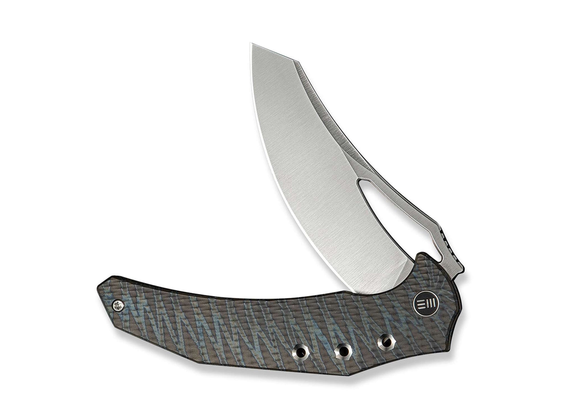 WE Knife Epaulette M390 Diamond Patterned Tiger Stripe Flamed Ti