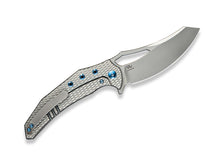 WE Knife Epaulette M390 Diamond Patterned Ti
