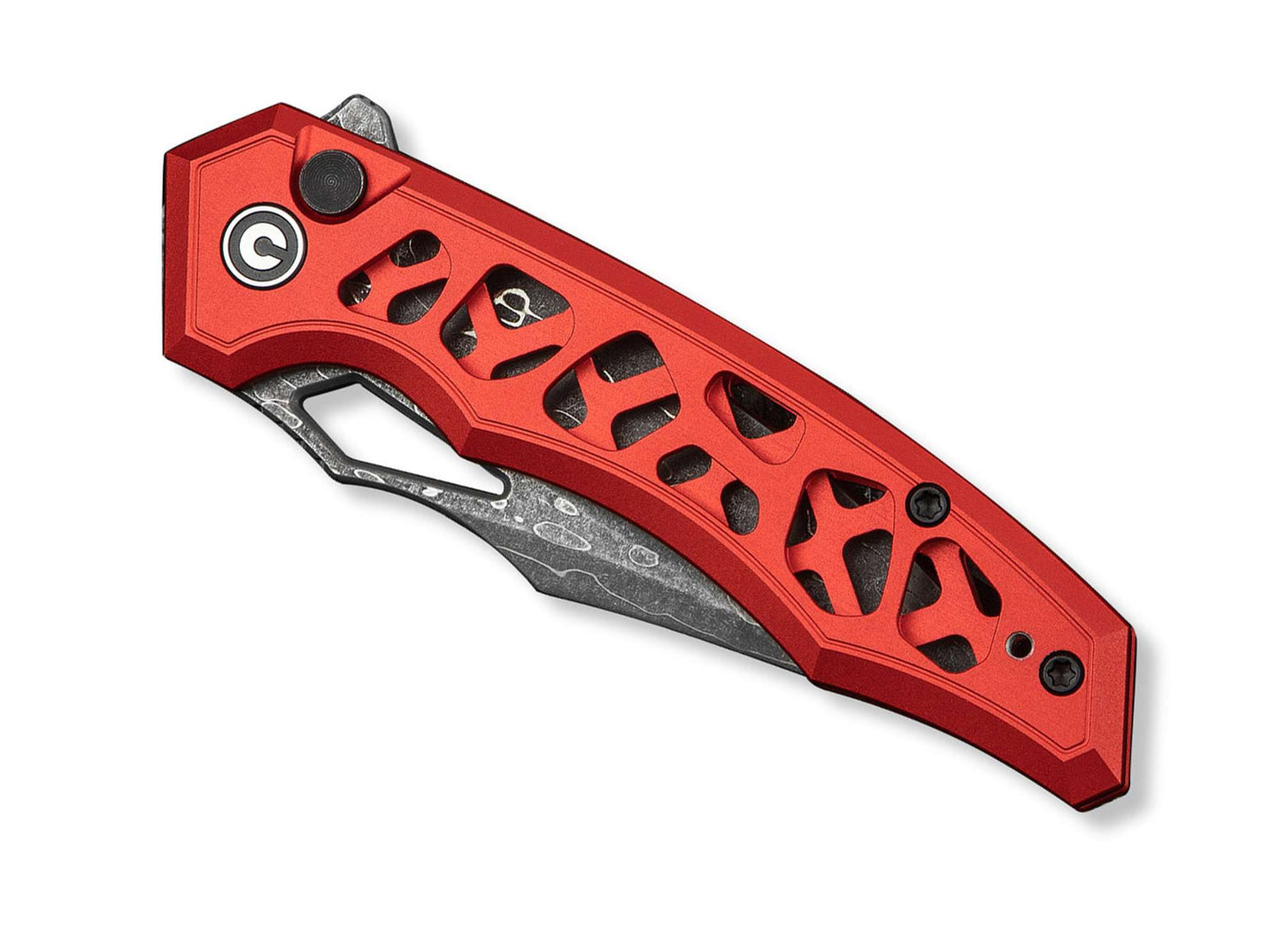 CIVIVI Anaaki Damascus Red Aluminum