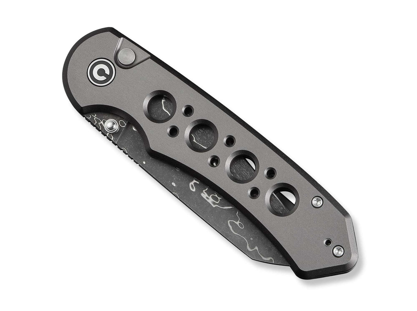 CIVIVI Pragma Prime Damascus Gray Aluminum