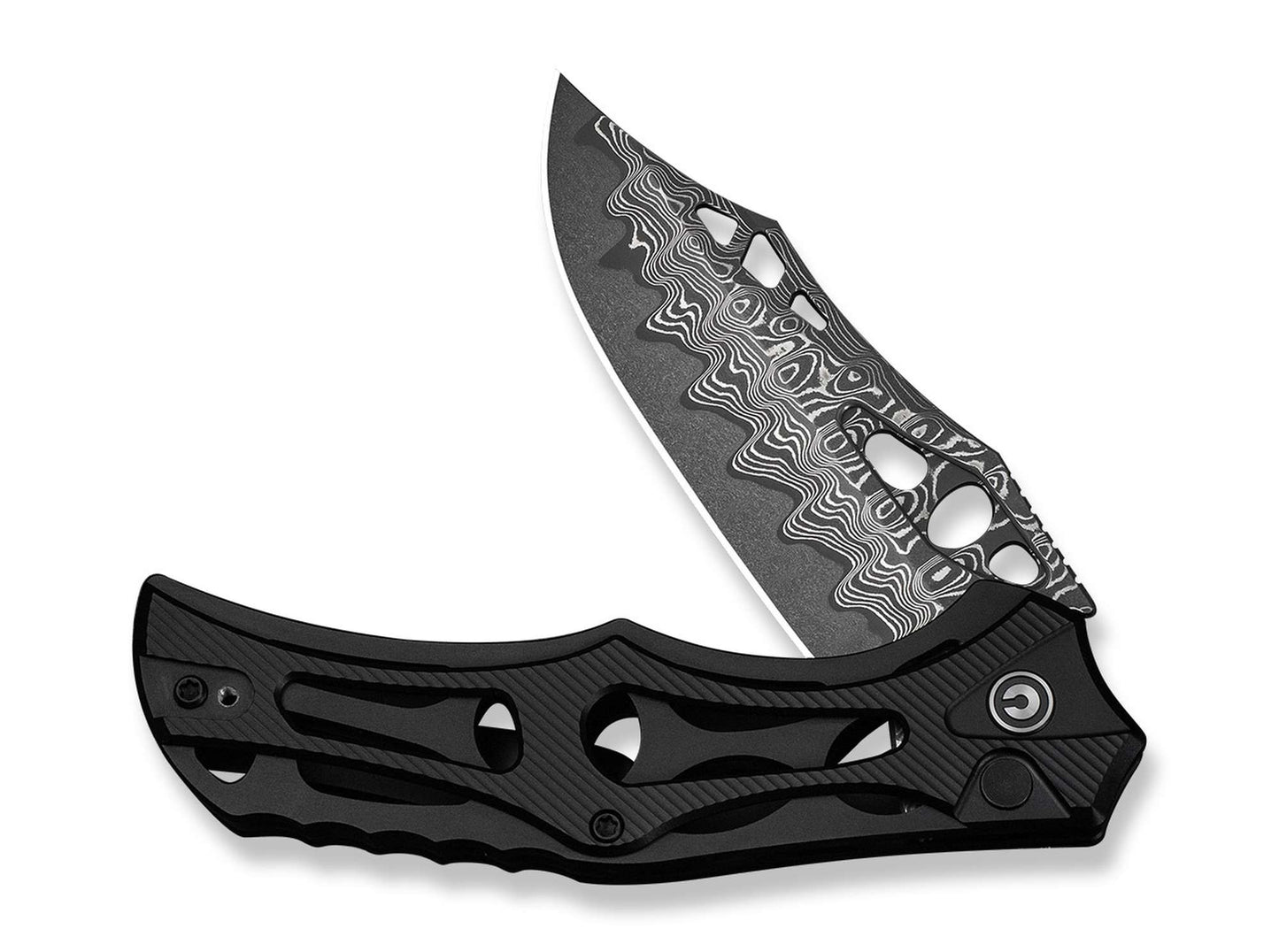 CIVIVI Biophase Damascus Black Aluminum & G10