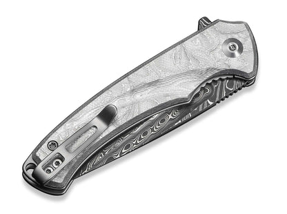 CIVIVI Voidflare Damascus Aluminum Foil G10