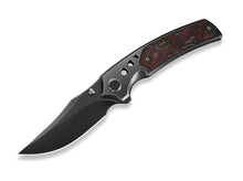 WE Knife Skynix M390 Dark Gray Ti Black & Red CF