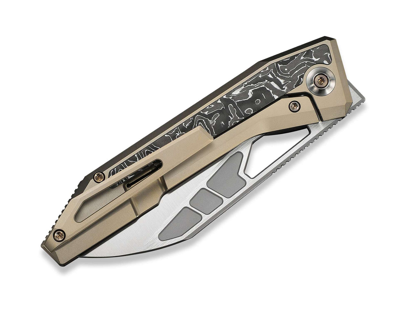 WE Knife Inceptus M390 Campagne Ti Aluminum Foil CF