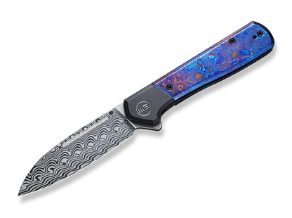 WE Knife Soothsayer Damascus Purple  Timascus
